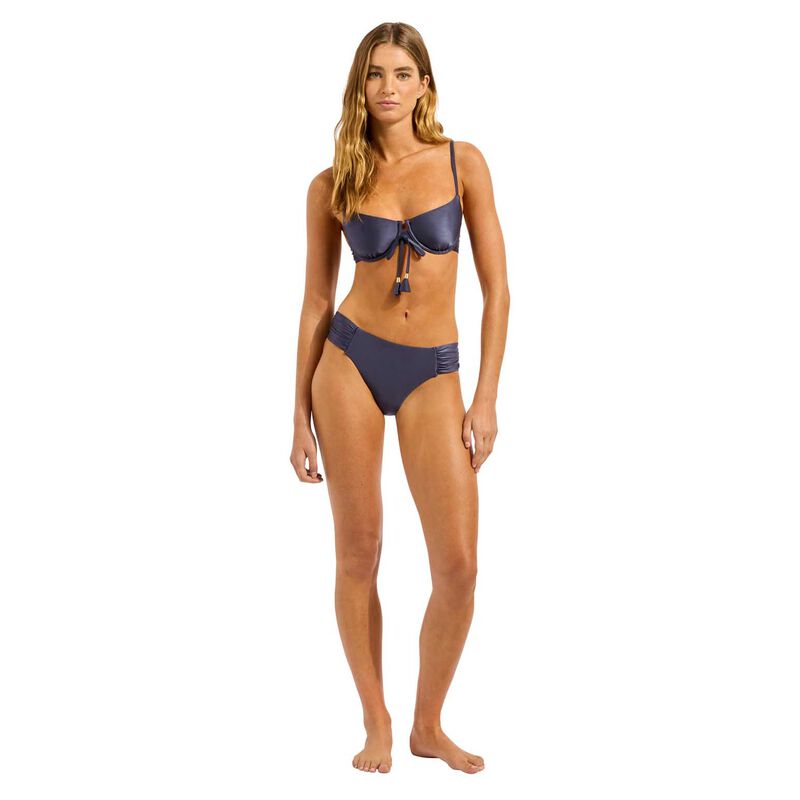 Seafolly Belle Ruched Side Retro Bikini Bottom image number 3